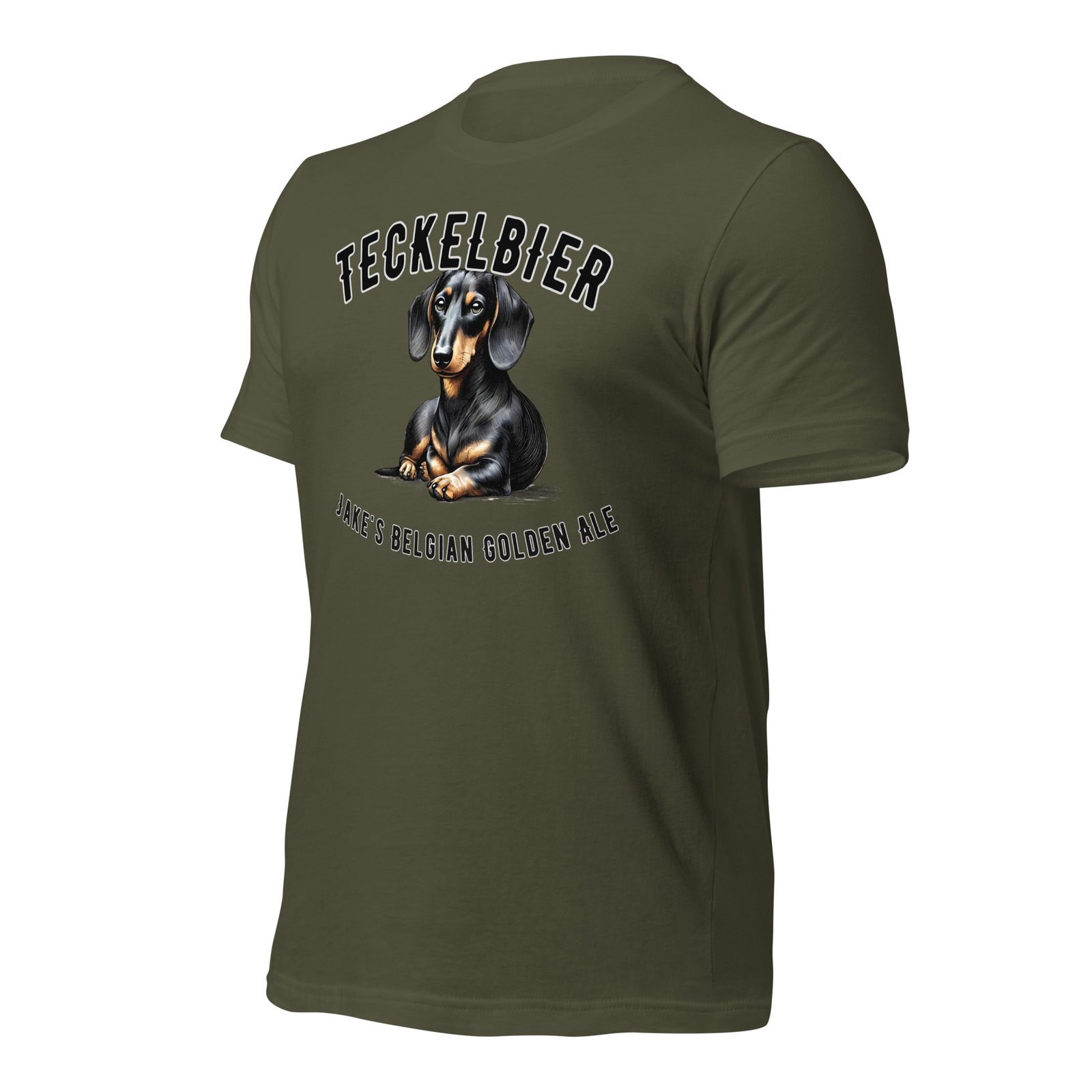 Teckelbier T-shirt Military Green - Afbeelding 2