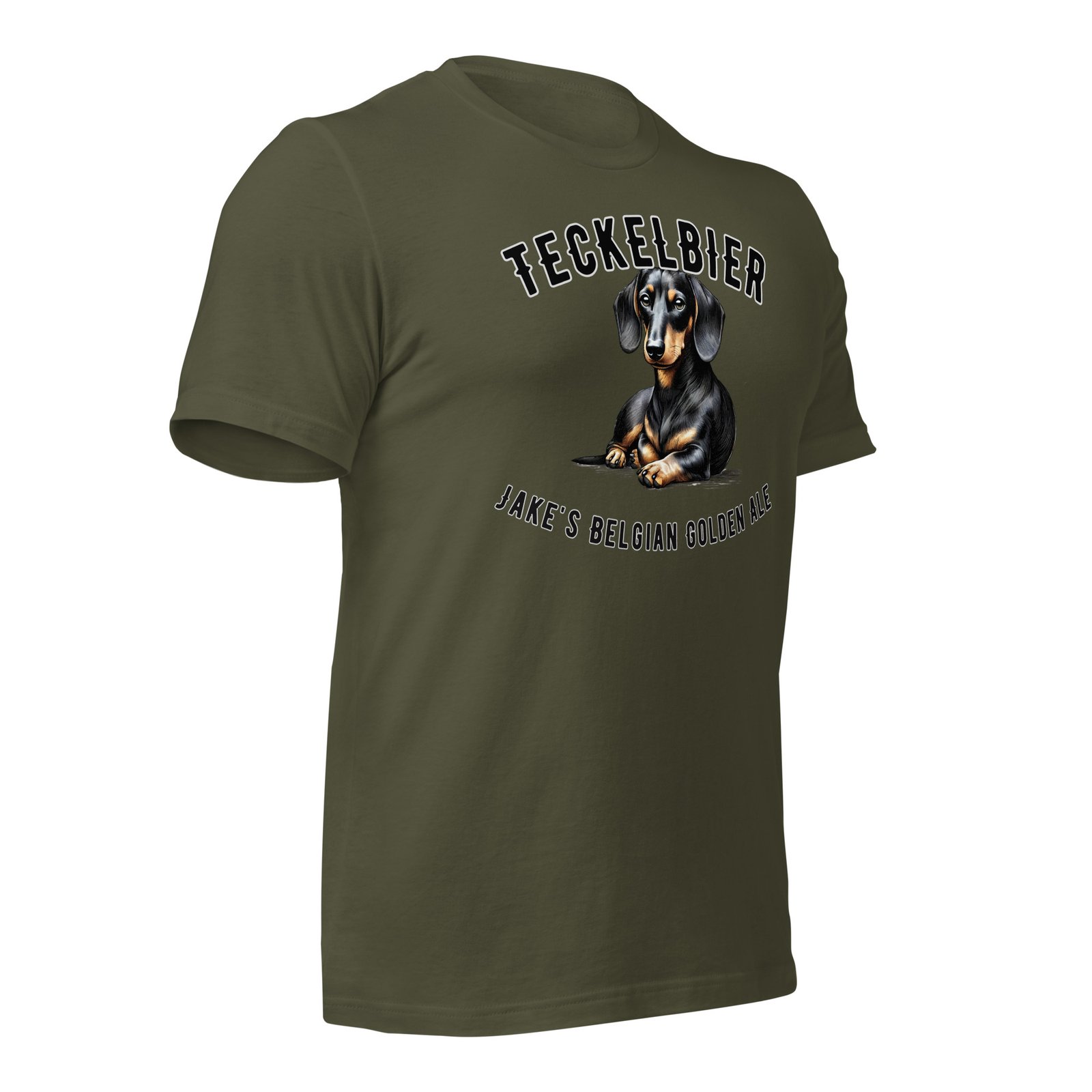 Teckelbier T-shirt Military Green - Afbeelding 3